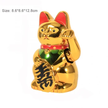 Čínské Štěstí Kočka Velké Zlaté Kočka Mává Rukou Tlapou Bohatství, Prosperity Uvítací Hodně Štěstí Mávající Kočka Dárek K Narozeninám