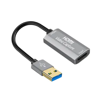 USB 3.0 Video Capture Card 1080P 60fps 4K HDMI Video Grabber Krabice pro Macbook PS4 Hra Live Streaming Fotoaparát Záznamník