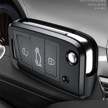 Auto klíč kryt pouzdro shell fob TPU Pro Volkswagen vw golf 7 klíč případě škoda octavia 3 A7 golf 7 příslušenství Auto-styling 4.8
