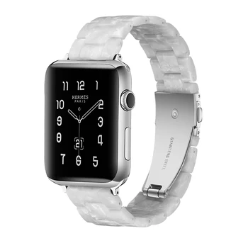 Pryskyřice popruh pro apple watch band 44 mm 40 mm 42 mm 38 mm náramek se Sponou z Nerezové Oceli watchband pro iwatch pulseira 5/4/3/2/1