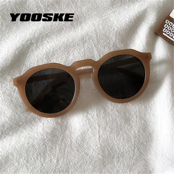 YOOSKE Kulaté sluneční Brýle, Ženy Značky Designer Vintage Sluneční Brýle Dámy korejský Styl Candy Barva Brýle UV400