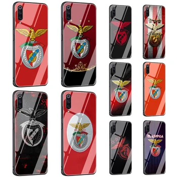 V portugalsku Benfica fotbalové Tvrzené Sklo Pouzdro pro Xiaomi 8 9 Lite A1 A2 F1 Redmi 4X 6A 8 8A Poznámka 5 6 7 8 9 Pro Max 8T