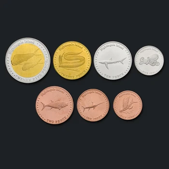 Nightingale Island 7 Mince Full Set 2011 Originální Původní Mince Skutečné Vydávání Sbírky Mincí Unc