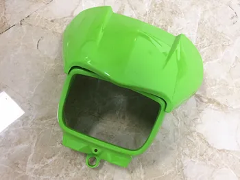 Světlomet Maska Kapotáže Přední Kryt Head Light Visor Držák Kryt Čelního skla proudění Vzduchu Deflektor pro Kawasaki KLX 250