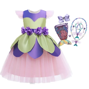 Princezna Květin Šaty Tinkerbell Víla Kostým pro Dívky Tinker Bell Princezna Maškarní Halloween Vánoční Oblečení