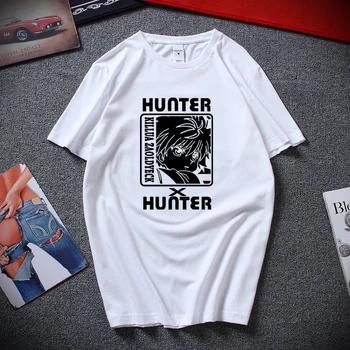 Hunter X Hunter Pánské A Dámské Designové Tričko GON FREECSS Cosplay T-shirt Nové Anime Killua T Košile Módní Killua Super Trička