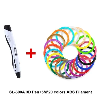 KAIGE 3D Pero DIY 3D Tisk Pero 4 Barevné 1.75 mm PLA, ABS tisková Struna Kreativní Hračka Dárek Pro Děti, Design, Kreslení