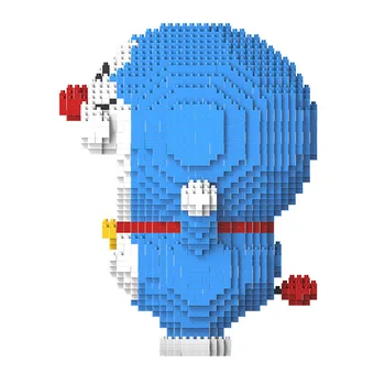 Tvůrce Panenky Mini Diamantové Částice Dorami Doraemon Modrá Fat Man Mini Bloky Creator Stavební Blok Roztomilé BrickHeadz Hračky Pro dítě