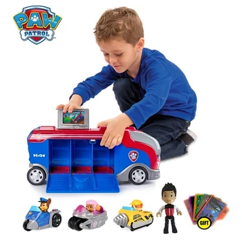 Autobus s Hudbou Paw Auto Mise Křižníku Hlídka Big Truck Toy Psi Záchranný Tým, Děti, Akční Figurky Hračky, Vánoční Dárky