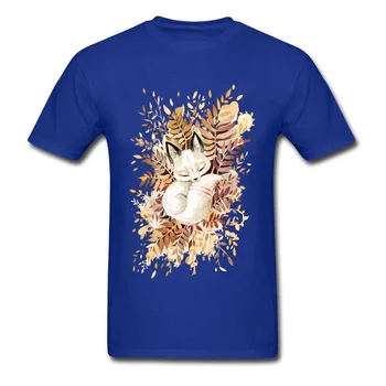 Spánek Fox T-shirt Muži Tričko Naruto Podzim T Shirt Natsume Kniha Přátel Topy Ospalá Kočka Krásné Šaty Díkůvzdání Dárek
