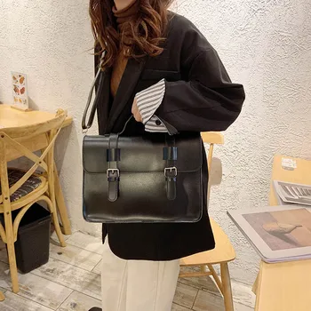 Luxusní Dámské Crossbody Taška Žena 2019 Nový korejský Módní Taška přes Rameno Dámy Trend big Buckle Messenger Bag Kabelka