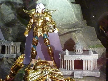 Zábavní Park Saint Seiya model scény Zodiac Golden Palace s Papežem Athena Statue Kompletní sadu F468