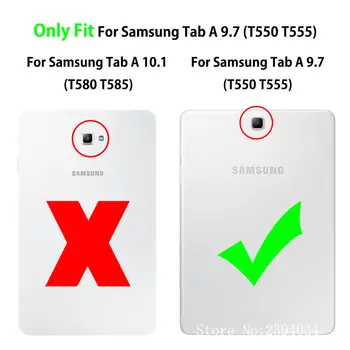 SM-T550 Pouzdro Pro Samsung Galaxy Tab a 9,7 T555 SM-T555 SM-P550 SM-P555 Funda Tablet Tiger Malované Shell Coque Capa +Dárek