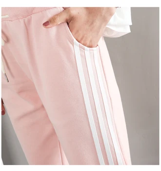 Lucerna kalhoty ženský harém kalhoty kapsy volné, neformální vysokým pasem harajuku kalhoty tepláky černé 2019 jaro podzim plus velikosti