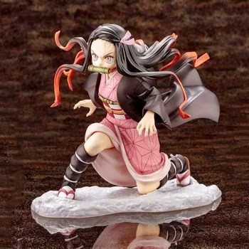 15cm Anime Figurka Demon Slayer Kimetsu č. Yaiba Kamado Nezuko Obrázek PVC Model hračky Japonsko Komická postava Změnit tvář Nezuko