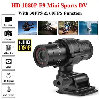 F9 Kamera Full HD 1080p Horské kolo Kolo Motocyklu Přilba Sportovní Akční Kamera Video DV Videokamery Car Video Recorder