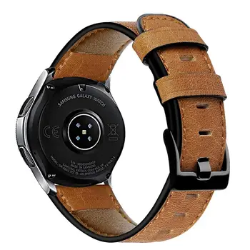 Originální Kožené kapela Pro samsung Galaxy watch3 46mm Gear S3 hranice náramek correa huawei watch 2 gt popruh hodinky kapela 22mm 45m