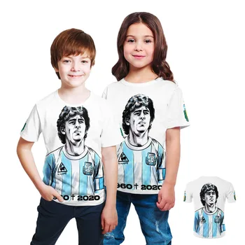 Tiskárna Maradona Topy Jersey T Košile Módní Nadrozměrné T Košile Diego Armando Maradona Nálepka Ženy/muži Tričko