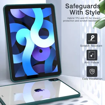 Průhledné Pouzdro Pro iPad Air 4 2020 Případě Měkké Matný Ultra Tenký ochranný Kryt Funda Pro iPad Vzduchem4 2020 Případech Coque Jasné Zpět