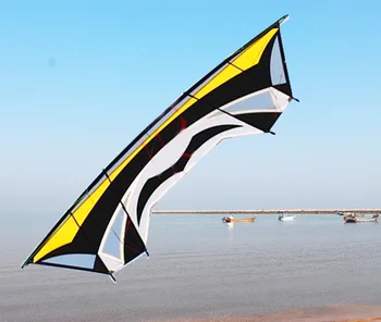 Doprava zdarma 2.8 m velké quad line stunt draci line outdoor power kite létající hračky, draky pro dospělé otevřít kitesurfing papalote