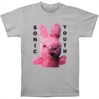 Sonic Youth Pánské Špinavé Bunny T-shirt Silver