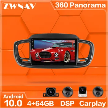 360 Kamery Android 10 systém Auto Multimediální Přehrávač Pro Kia Sorento 2016+ GPS Navi Rádio stereo IPS Dotykový displej hlavní jednotky