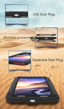 Láska Mei Silné Pouzdro Pro Xiaomi Mi Max 3 Premium Vodotěsné, Nárazuvzdorné Hliníkové Pouzdro Kryt pro xiaomi max3 zdarma Tvrzené Sklo