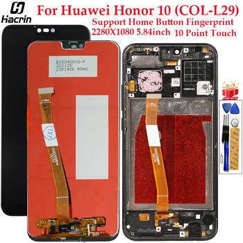 Displej Pro Huawei Honor 10 KOL-L29 LCD Displej Dotykový Displej Digitizer Shromáždění Náhradní LCD displej Pro Honor 10 Displej 5.84 palce