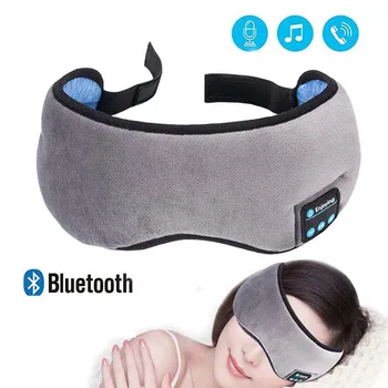 Bezdrátové Spací Sluchátka Bluetooth Stereo Spánku Maska Měkké Handsfree Sluchátka V Pračce Pohodlné Oční Maska Čelenka Headset