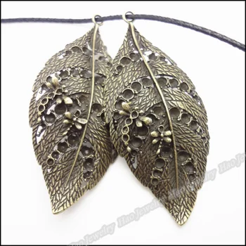 10 ks Vintage Přívěsky Leaf Přívěsek, Starožitné bronzové Fit Náramky, Náhrdelník DIY Kovové Šperky Tvorba