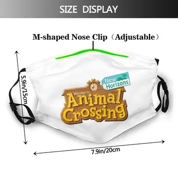 Animal Crossing New Horizons Dospělé Úst Maska Na Obličej New Leaf Anti Mlha Prachu Maska S Filtry Na Ochranu Masku Respirátor Utlumit