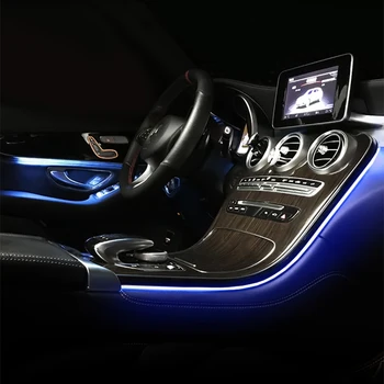 Pro W205-2018 Mercedes benz C class C260 Atmosféru pokročilé světlo dekorace lampa 64 barva Okolního světla a obd air vent