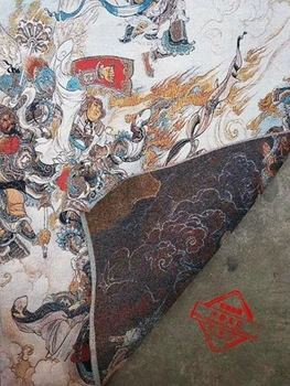 Aby Staré Brokátové Výšivky Obrazy Napodobující starověku (Cesta na Západ. Da Hao Tchien-Kung)