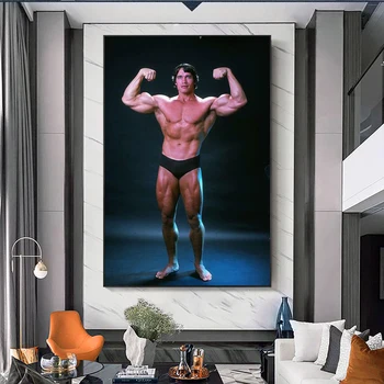 Arnold Schwarzenegger-Kulturistika Motivační Citát Plátno Plakát Posilovnu Fitness Sportovní Obrázek