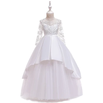 Elegantní Květinové Dívky Šaty pro Svatební Děti Šaty pro Dívky Formální Oblečení Večer Děti Pageant Princess Party šaty Šaty