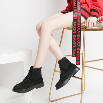 Zimní boty Ženy semišové Kožené Kotníkové Boty Pohodlné, kvalitní měkké Boty Značky Návrhář Ručně 2020 s kožešinou