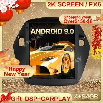 DSP Carplay Tesla obrazovky 4G+64GB Android 9.0 Auto Multimediální Přehrávač Pro HYUNDAI Tuscon IX35 2010-Auto Rádio stereo hlavy jednotka