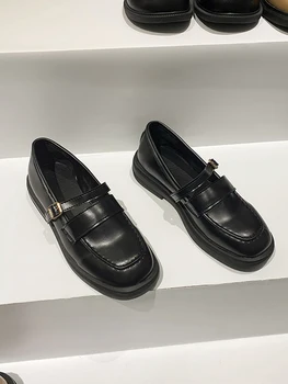 Dámské boty kožené boty 2020 nové podzimní módní soft sole nízký podpatek casual boty
