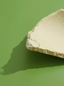INALIS Autentické 925 Sterling Silver Prstenů Peří Otevřít Nastavitelná Romantický Prsten Pro Ženy Výročí Jemné Šperky New Příjezdu