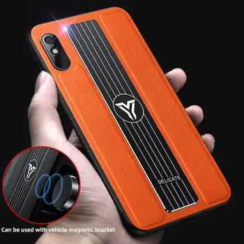 Pro Redmi Note 8 9 Pro Redmi 9 10x Pro Případ, Pu Kůže Luxusní Anti Podzim Případě Mi Note 10 Lite POCO X3 NFC Non Slip Cover