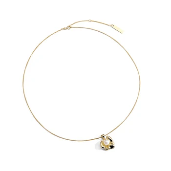 925 Stříbrné Květiny Přívěsky Náhrdelník Šperky Minimalismus Zácpa Kolye Vintage Bijoux Collier Femme Gold Boho Ženy Náhrdelník