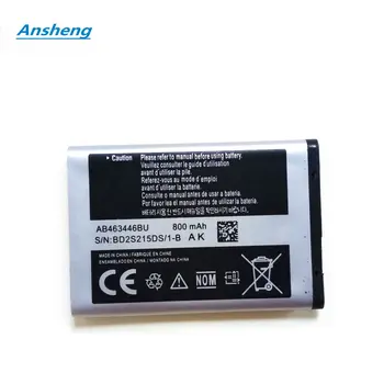 Ansheng 800mAh AB463446BU AB043446BE baterie Pro Samsung C3300K X208 B189 B309 F299 E329 GT-C3520 E1228 GT-E1200M E339 GT-E2330