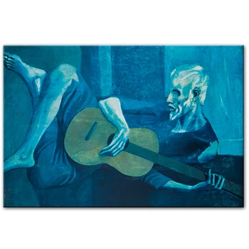 PABLO PICASSO Starý Kytarista olejomalby Na Plátně světoznámých Umělecká Reprodukce Domů Wall Art Obrazy Cuadros