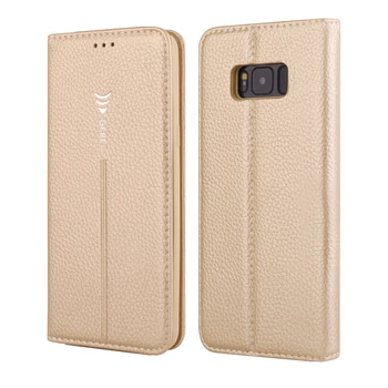 GEBEI Luxus pro Samsung Galaxy S8 S8 Plus Pouzdro PU Kůže Flip Wallet Pouzdro pro Galaxy S8 S8Plus Sloty pro Karty Stojan Magnetický