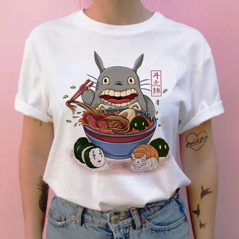 Cesta do fantazie totoro t shirt žena kreslený new graphic tričko ženy japonské ulzzang oblečení t-shirt top tee košile tumblr