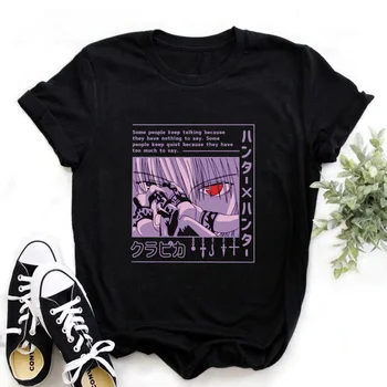 HISOKA MOROW Grafické T Košile Ženy Topy Anime Hunter X Hunter Killua Super T Košile Harajuku Hot Prodej Tričko Camisetas 90. let