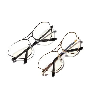2019 nové módní vysoce kvalitní kovové cateye jasné, čočky optické brýle rám zlatá černá kočka oční žen brýle uv400