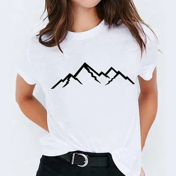T-košile Top pro Ženy Akvarel Peří Ptáka Kreslený 90. let Ležérní Print Lady Dámské Grafické Tričko Dámské Female Tee T-Shirt