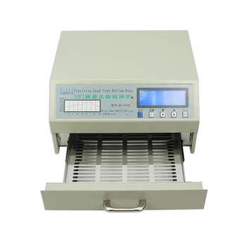 QS-5100 600W Automatické Pájení sporák Lead-Free SMT Reflow Pece pro SMD SMT Rework pájecí plocha 180*120 mm