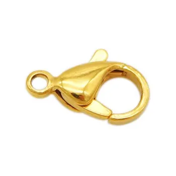 100ks 304 z Nerezové Oceli Humra Dráp Spony Pro DIY Šperky Zjištění Gold Tón/Matný Stříbrný Tón